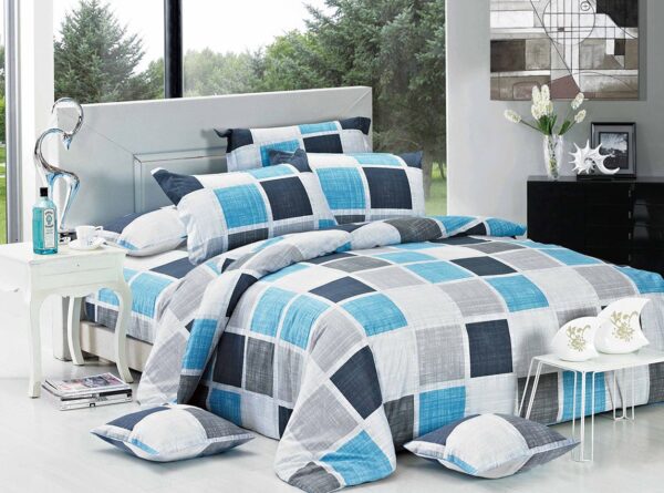 Fanno-Quilt Cover Set with Elegant Pattern Soft Polyester for Bedroom Comfort