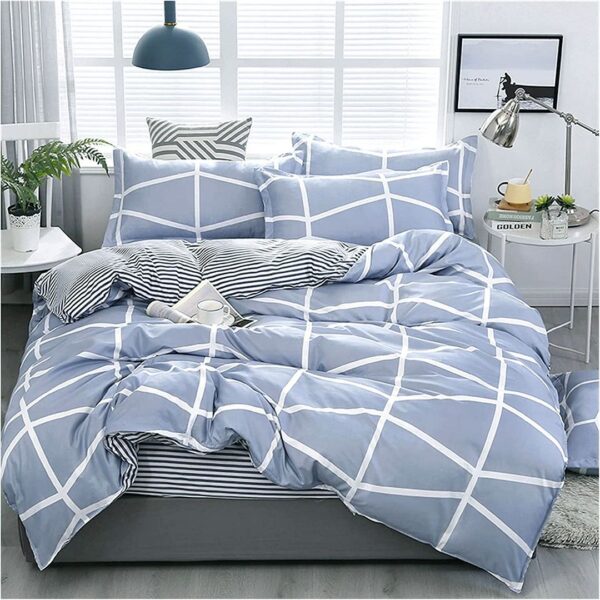 Fanno-Quilt Cover Set with Elegant Pattern Soft Polyester for Bedroom Comfort