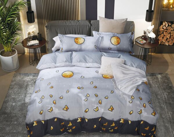 Fanno-Quilt Cover Set with Elegant Pattern Soft Polyester for Bedroom Comfort