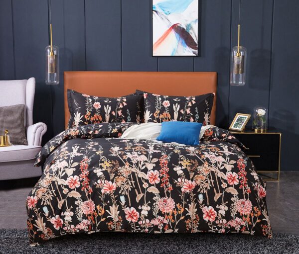 Fanno-Quilt Cover Set with Elegant Pattern Soft Polyester for Bedroom Comfort