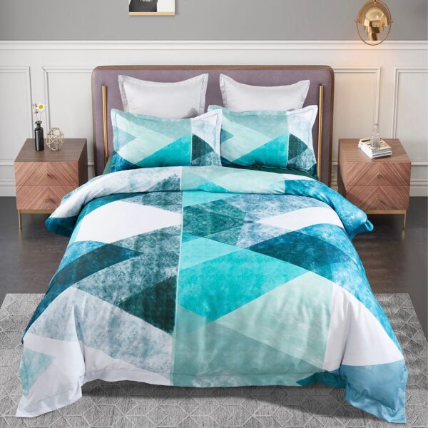 Fanno-Quilt Cover Set King Size Elegant Pattern Soft Polyester Easy Care Luxury Design