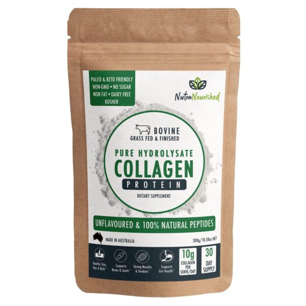 Fanno-Collagen Powder Unflavoured Grass Fed Hydrolysed Peptides for Health and Beauty