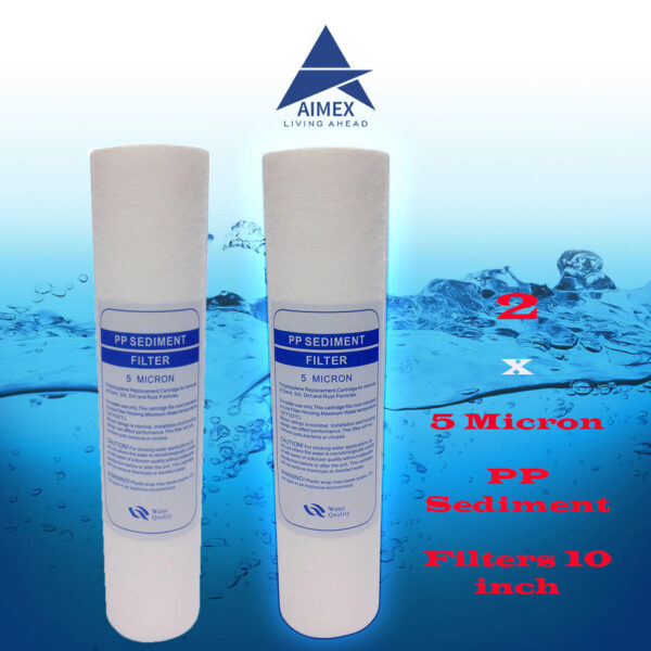 Fanno-Undersink 5um Sediment Water Filter Cartridge PP X 2