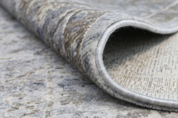 Fanno-Distressed Shed-Resistant Area Rug 50x80 Power-Loomed Durable Polypropylene Jute