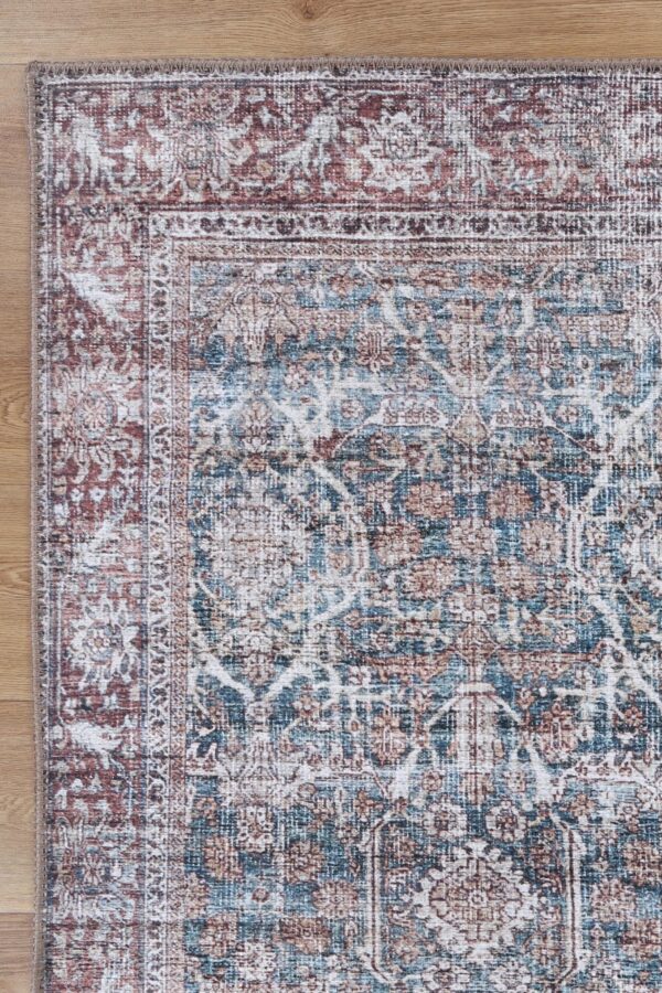 Fanno-Machine-Washable Area Rug 80x150 Elegant Design for Bedroom or Living Room