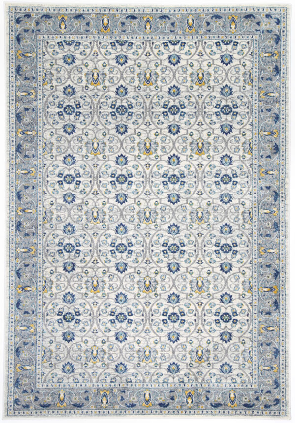 Fanno-Transitional Area Rug 160x230 Distressed Patina Easy-Care Vintage Modern Decor