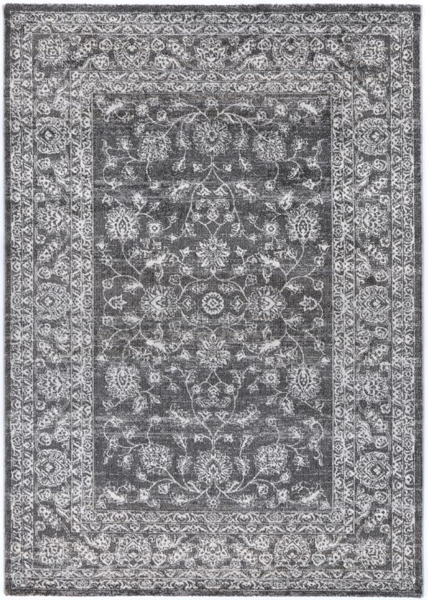 Fanno-Transitional Salsa Dorian Grey Area Rug 160x230 Easy to Clean Stylish Design