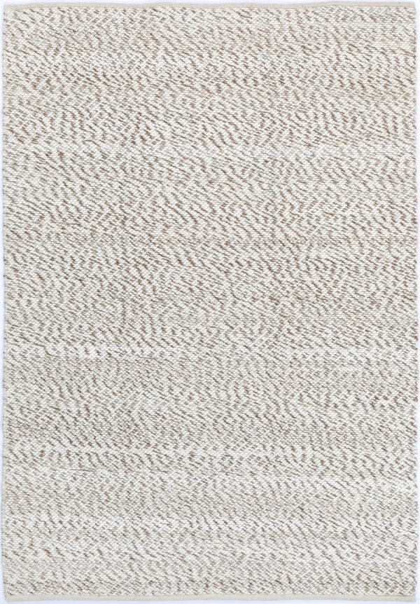 Fanno-Wool Blend Area Rug 160x230 Hand-Braided Looped Pile Modern Bohemian Rustic