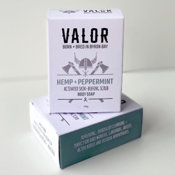 Fanno-Hemp Peppermint Workers Soap for Hard Workers Tradies Gardeners and Active Bodies