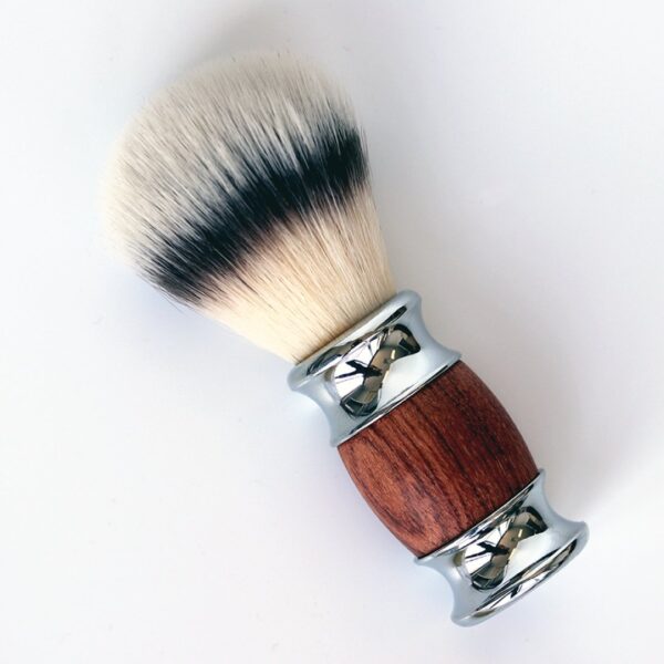 Fanno-Vegan Shaving Brush Wooden Soft Bristles for Traditional Shaving Experience