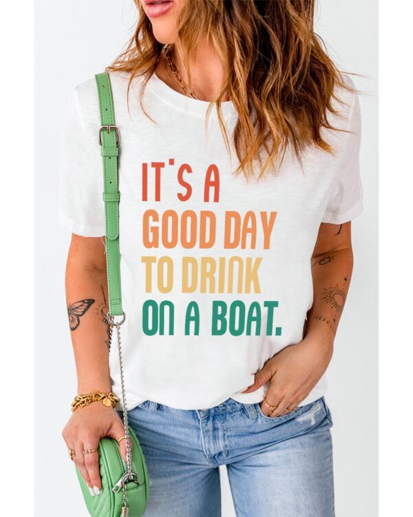 Fanno-Must-Have Women's T-Shirt Stylish Boat Trip Design Quality Fit Available in Sizes