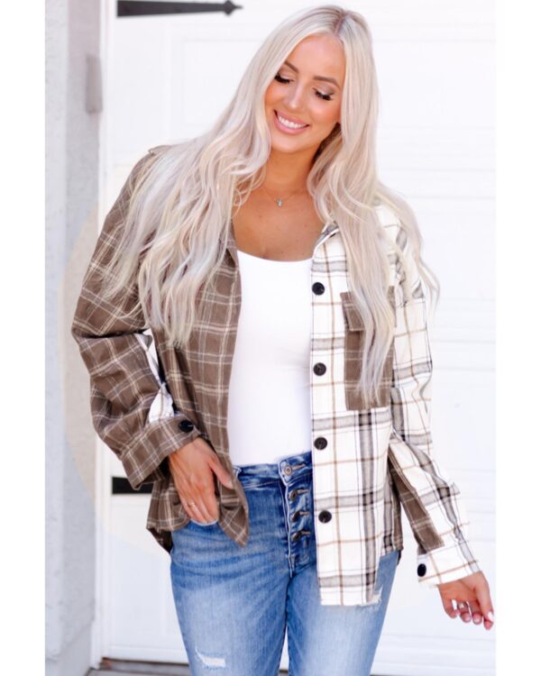 Fanno-Plaid Oversized Shirt for Women Stylish Relaxed Fit Quality Soft Material