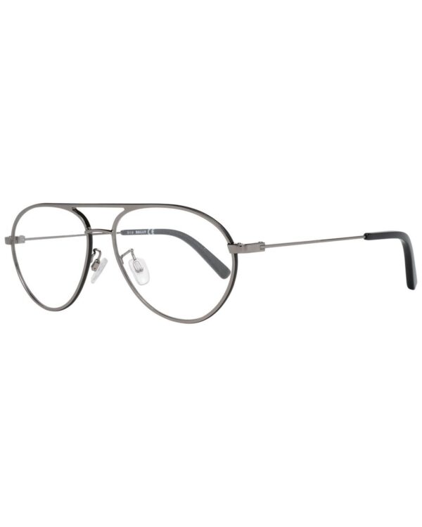 Fanno-Men's Gray Gunmetal Optical Frames Full-Rim Metal Plastic 57-15-140 Size