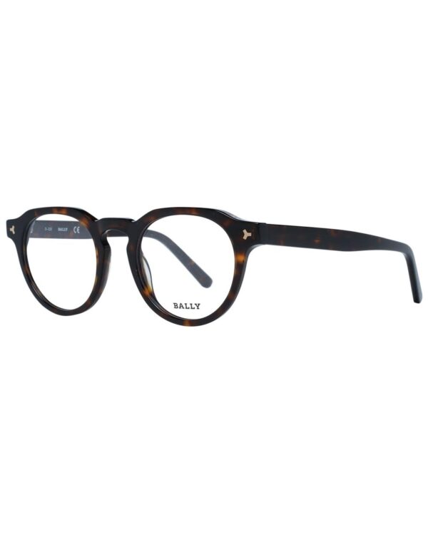 Fanno-Round Acetate Optical Frames for Men in Brown with Demo Lenses and Branded Case