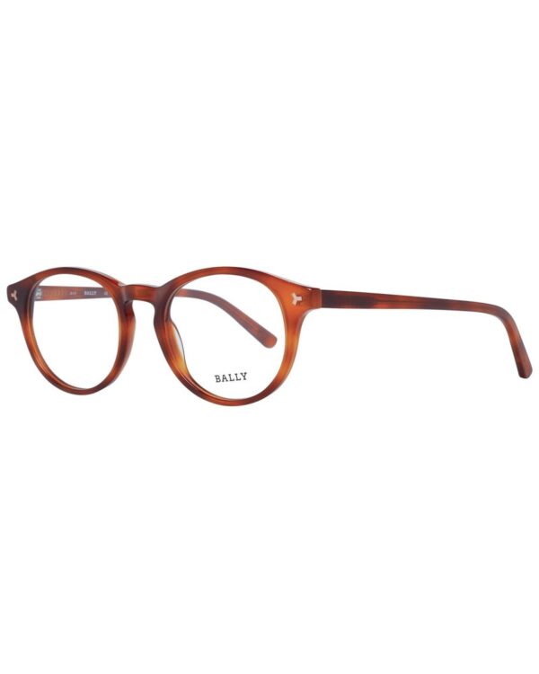 Fanno-Unisex Round Brown Optical Frames with Demo Lenses Full-Rim Plastic 49mm