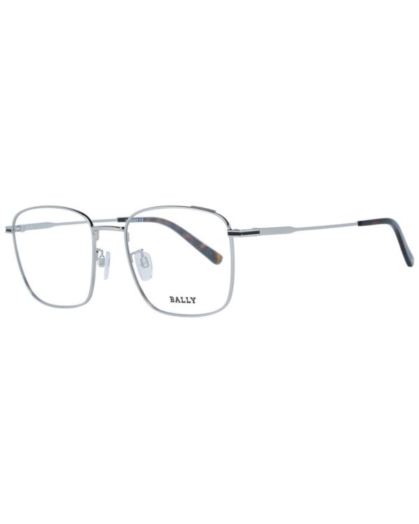 Fanno-Men's Square Silver Metal Optical Frames with Demo Lenses and Branded Case