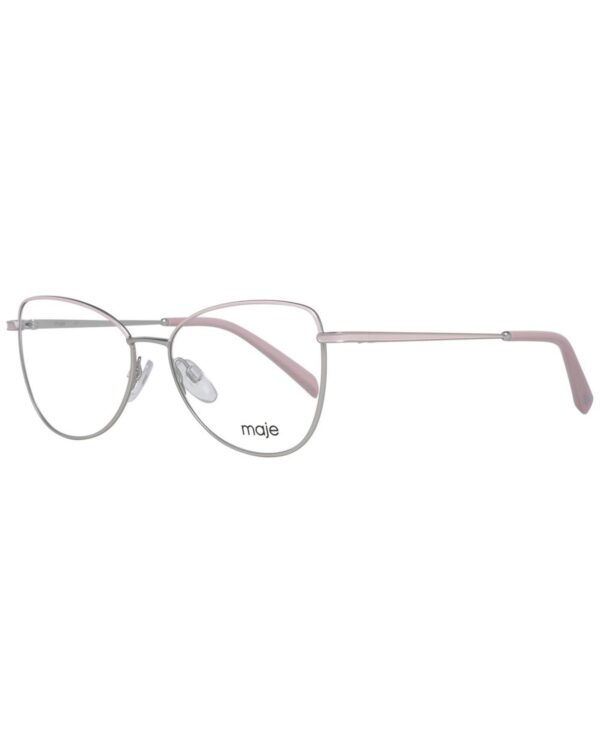 Fanno-Womens Optical Frames Rose Silver Metal Full-Rim Size 52-15-135 Branded Case