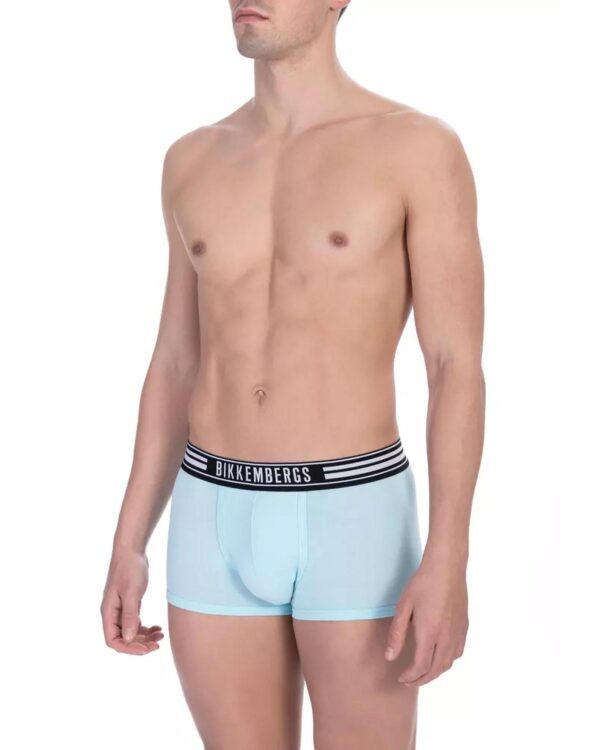 Fanno-Luxury Designer Trunk Bi-pack for Men Stylish Light Blue Cotton Underwear Set