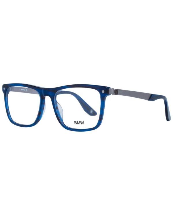 Fanno-Men's Blue Trapezium Optical Frames Full-Rim Multicolor Metal Plastic 52mm