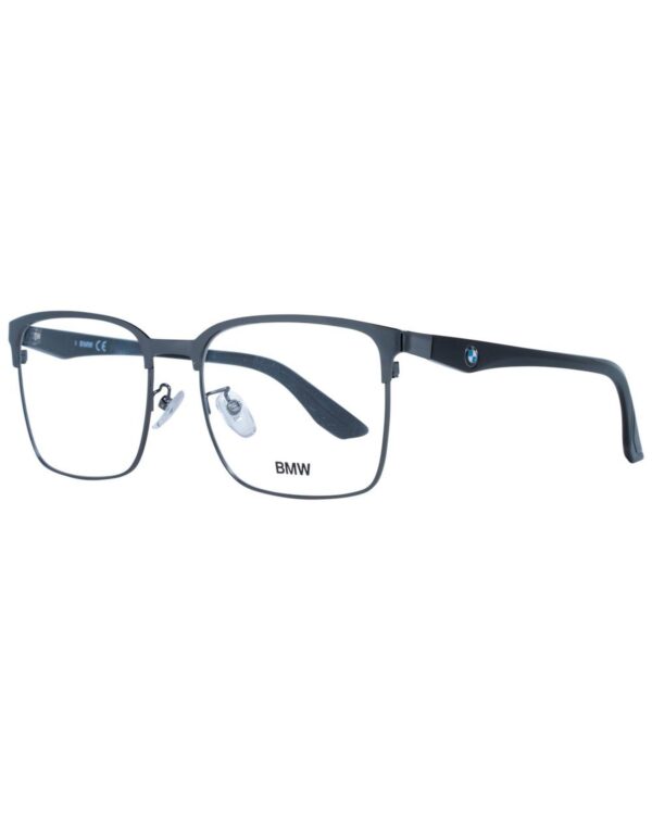 Fanno-Men's Gunmetal Rectangle Optical Frames Full-Rim Demo Glasses with Case