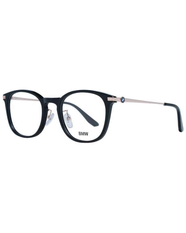 Fanno-Unisex Black Round Optical Frames Plastic Demo Glasses Full-Rim 52-22-145 Size