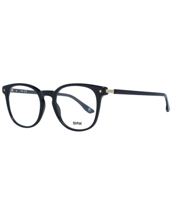 Fanno-Men's Black Round Optical Frames Full-Rim Plastic Demo Glasses 52-19-145 Size