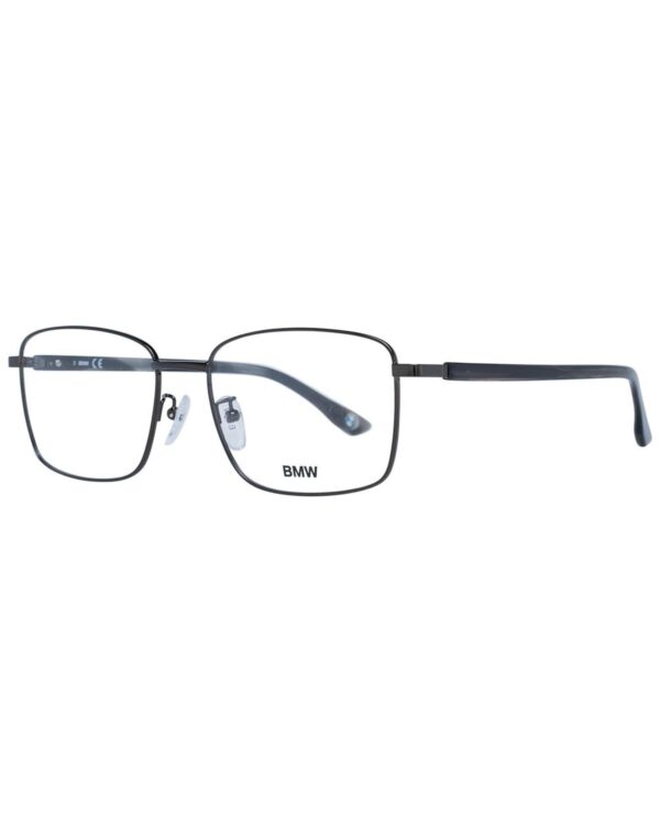 Fanno-Men's Gray Gunmetal Rectangle Optical Frames Full-Rim with Branded Case