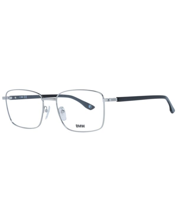 Fanno-Men's Silver Optical Frames Rectangle Full-Rim Metal Plastic Demo Glasses 56-18-145