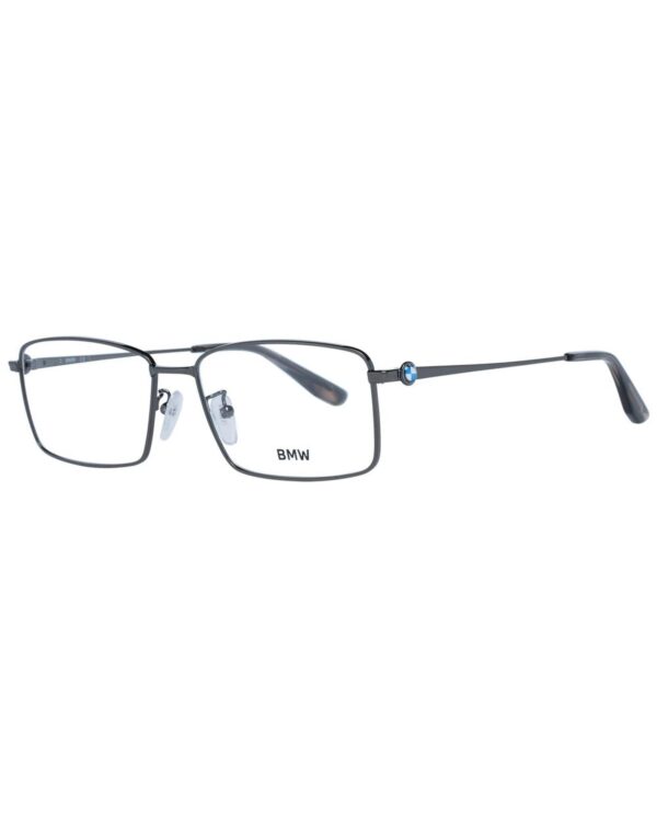 Fanno-Gray Men Optical Frames Full-Rim Trapezium  Metal Demo Glasses 57-16-150