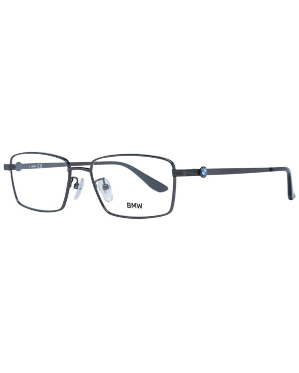 Fanno-Men's Black Rectangle Optical Frames in Titanium with Demo Lenses and Case