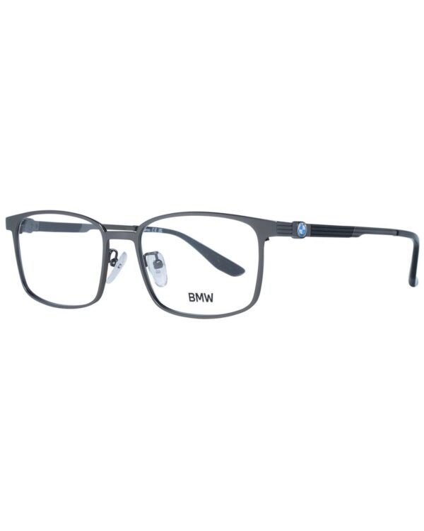 Fanno-Men's Gray Optical Frames Full-Rim Titanium Rectangle Glasses 56-18-145 Size