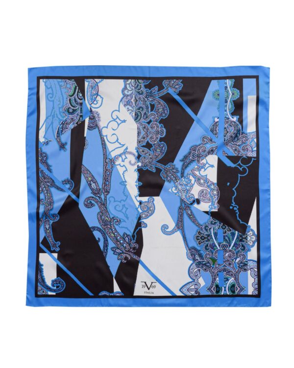 Fanno-Multicolor Foulard Scarf 90x90 cm Luxurious Cashmere Feel for All Seasons