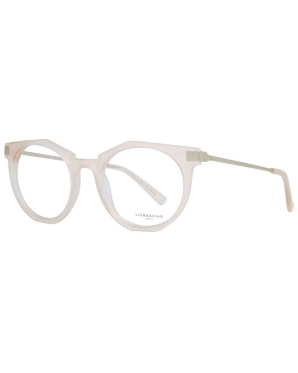 Fanno-Unisex Round Beige Optical Frames Quality Acetate Demo Glasses Full-Rim 49-20-140