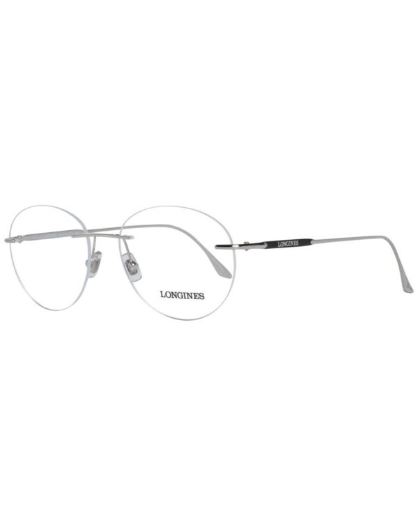 Fanno-Men's Silver Rimless Optical Frames Metal 53mm Lenses Branded Case Included