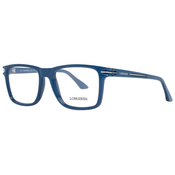 Fanno-Men's Blue Rectangle Optical Frames Plastic Full-Rim Demo Glasses 53-18-145