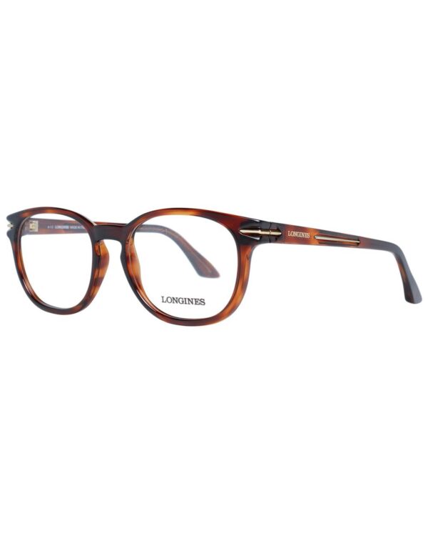 Fanno-Unisex Brown Round Optical Frames Plastic Demo Lenses Full-Rim 52mm Size 52-17-145