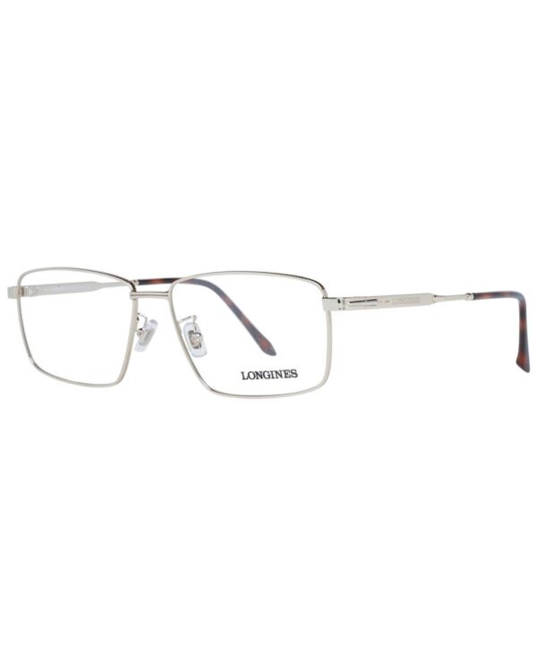 Fanno-Men's Gold Rectangle Optical Frames Full-Rim Demo Glasses with Branded Case