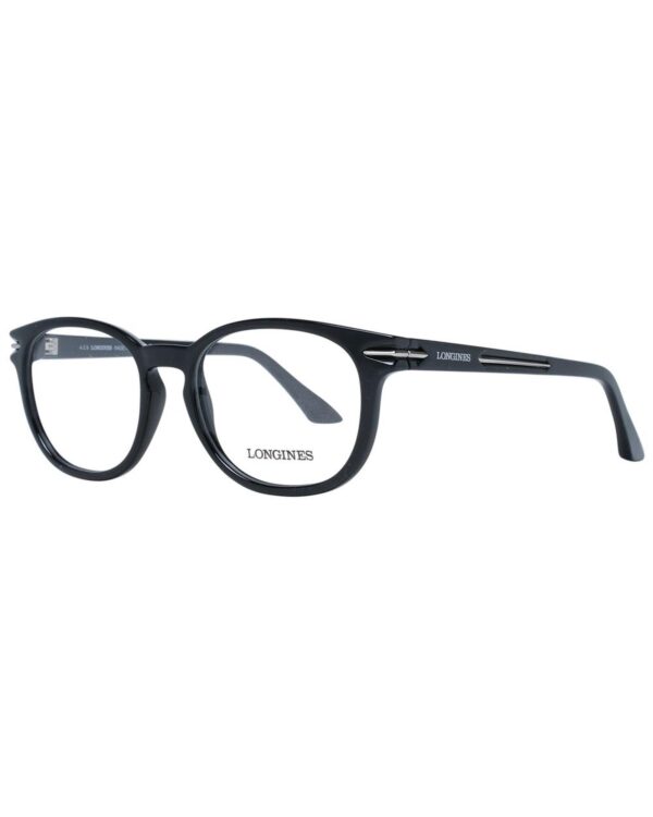 Fanno-Unisex Round Black Optical Frames Plastic Demo Lenses Full-Rim 52-17-145 Size