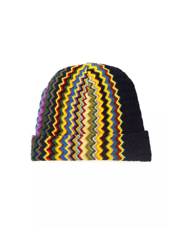 Fanno-Geometric Fantasy Multicolor Wool Hat for Men Stylish Warm Accessory