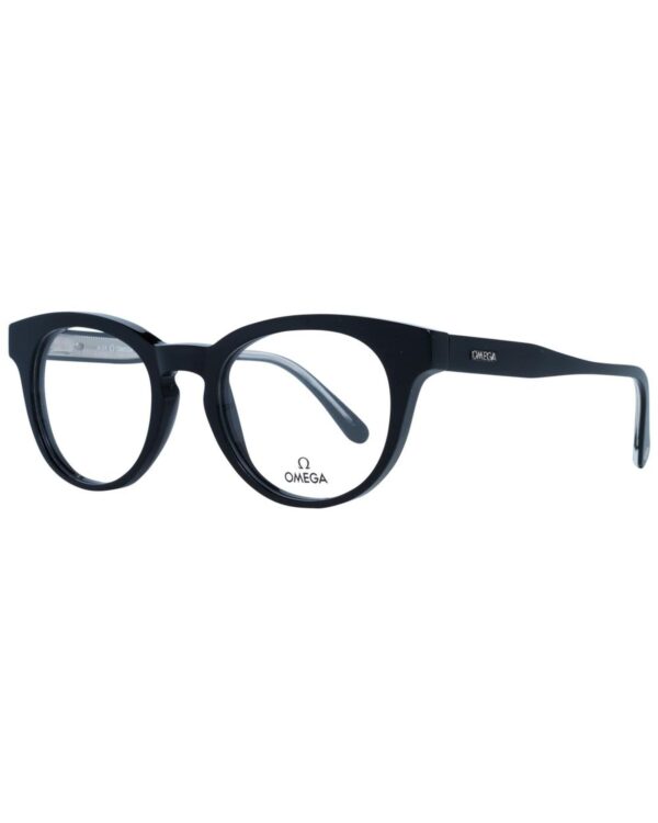 Fanno-Men's Black Round Optical Frames Full-Rim Plastic with Demo Lenses and Case