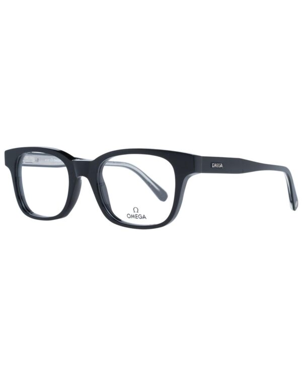 Fanno-Men's Black Rectangle Optical Frames Full-Rim Plastic with Branded Case 52-20-150