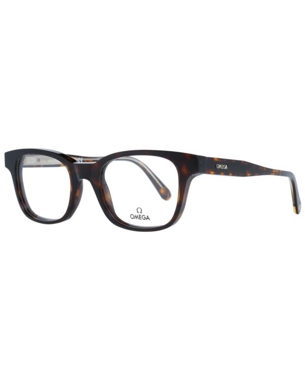 Fanno-Men's Brown Rectangle Optical Frames Plastic Full-Rim Demo Glasses 52mm