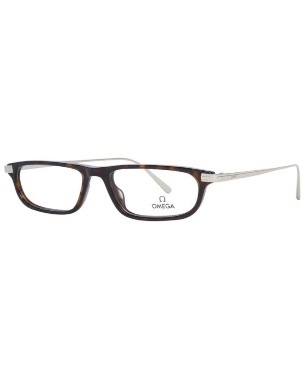 Fanno-Unisex Rectangle Optical Frames in Brown Plastic with Demo Lenses Full-Rim