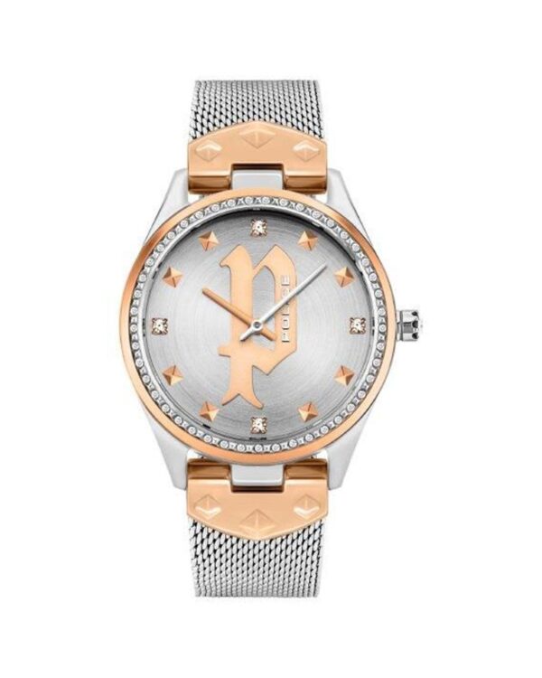 Fanno-Multicolor Women's Watch with Rhinestone  and Stainless Steel Band