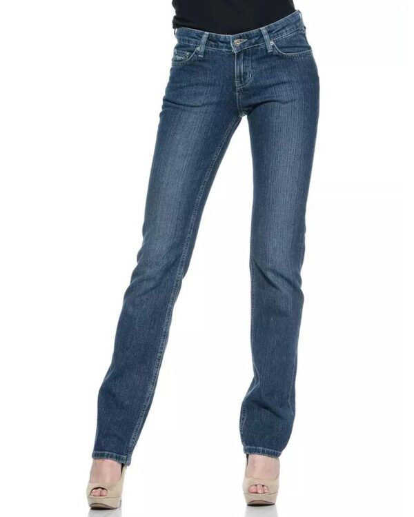 Fanno-Blue Cotton Jeans for Women Regular Fit Comfortable Quality Material W30 US