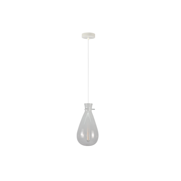 Fanno-E27 Pendant Light Teardrop Glass White 180cm Drop Modern Home Decor Lighting