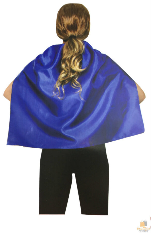 Fanno-Short Cape Kids Vampire Costume for Parties and School Events in Blue