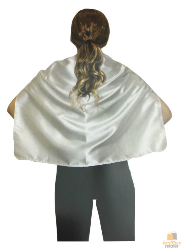 Fanno-Short Cape Kids Vampire Costume for Parties and School Events in White