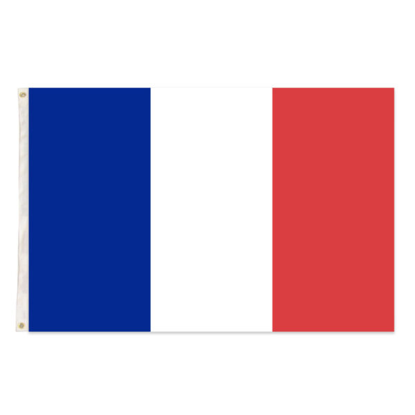 Fanno-French Flag Heavy Duty 150cm x 90cm National Flag for Olympics and Events