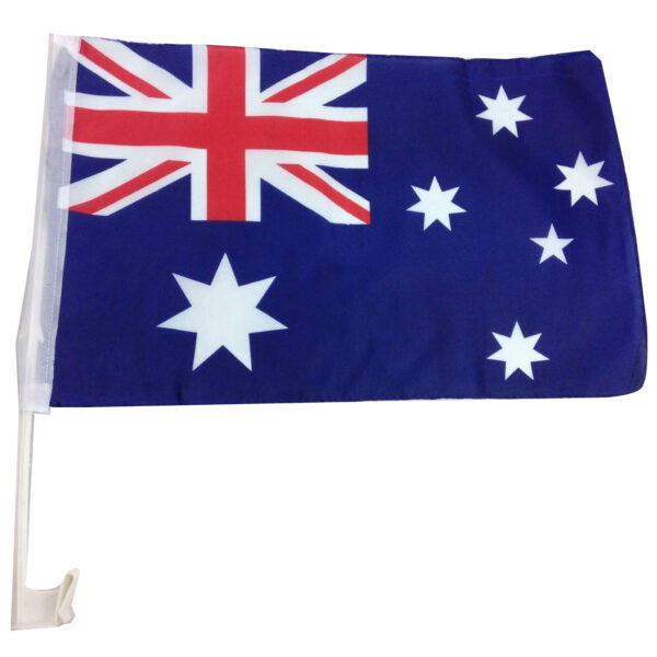 Fanno-Australia Car Flag with Window Clip for Australia Day Celebrations 30cm x 45cm